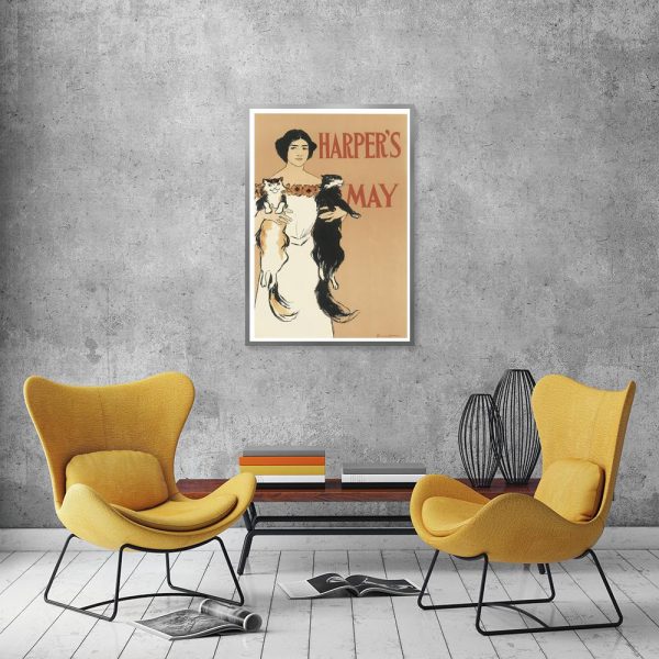 plakat w stylu retro