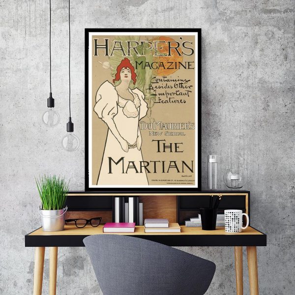 plakat z kobietą w stylu vintage