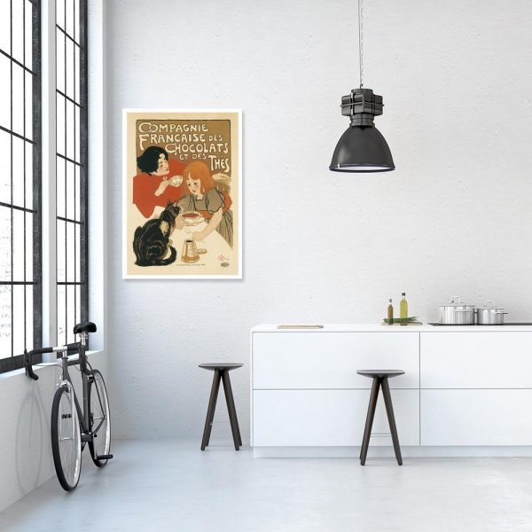 plakat herbata przy stole