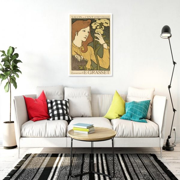 plakat retro vintage do salonu