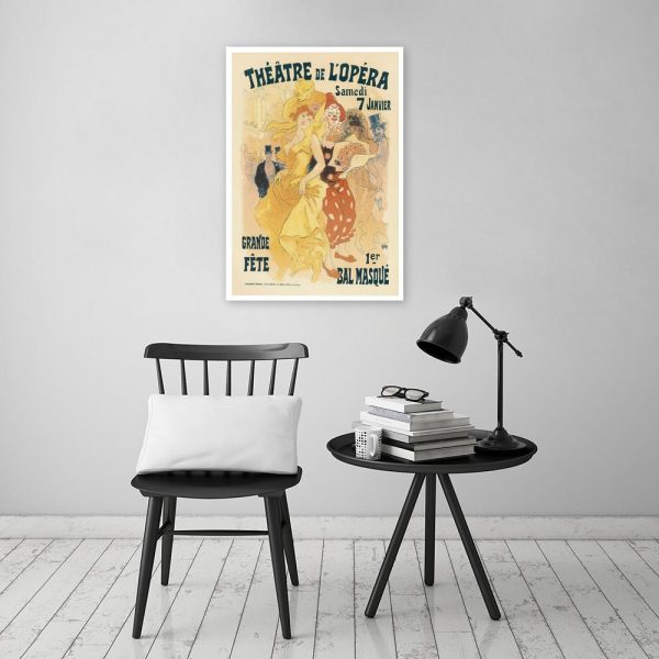 plakat retro bal maskowy
