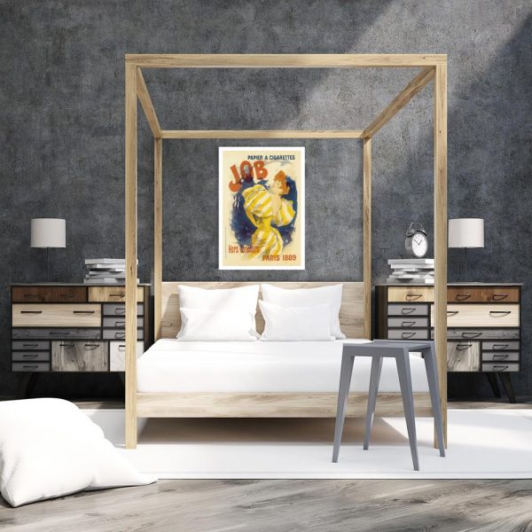 plakat vintage kobieta z papierosem