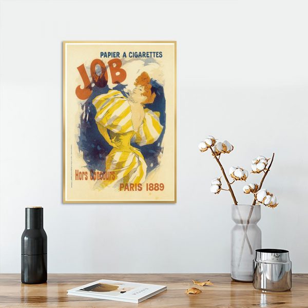 plakat vintage ruda kobieta
