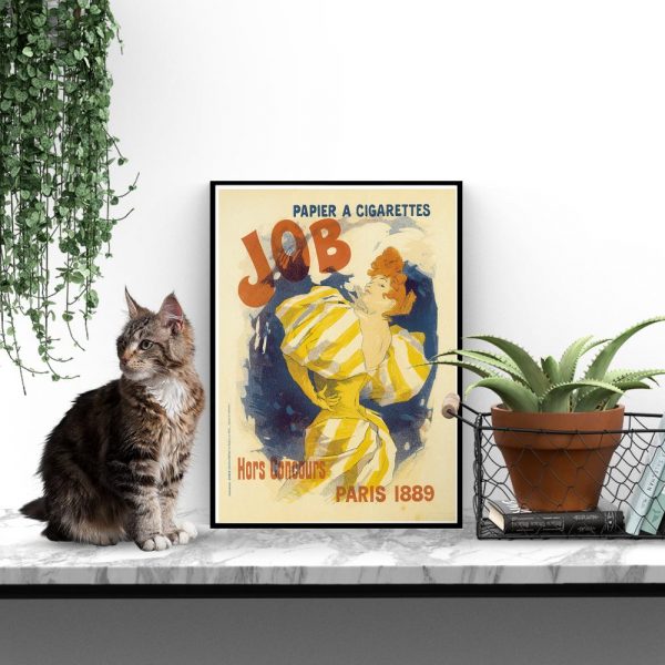 plakat retro z kobietą