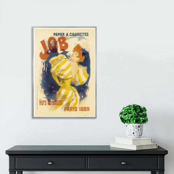 plakat retro kobieta paląca papierosa