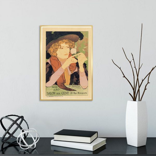 plakat vintage mężczyzna w kapeluszu