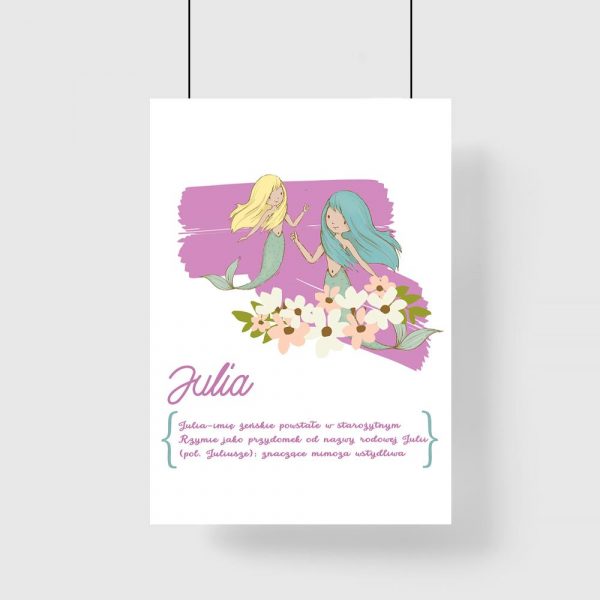 plakat z imieniem Julia