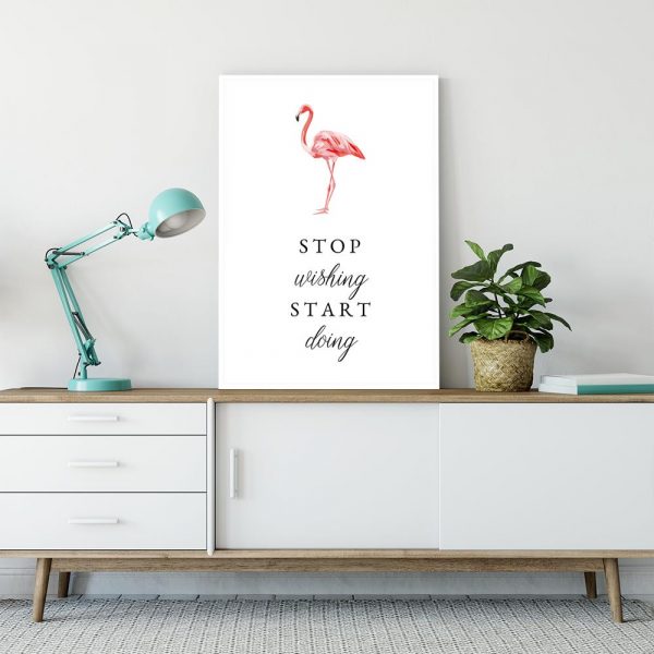 plakat flaming sentencja