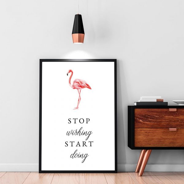 plakat z motywacyjną sentencją