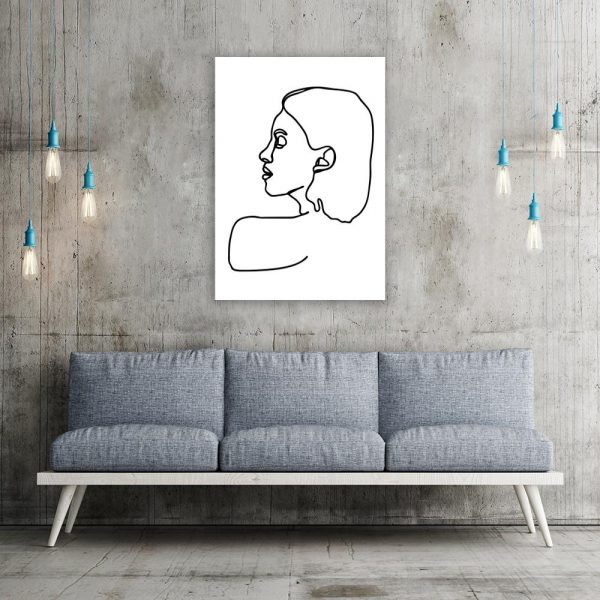 plakat minimalistyczny kobieta