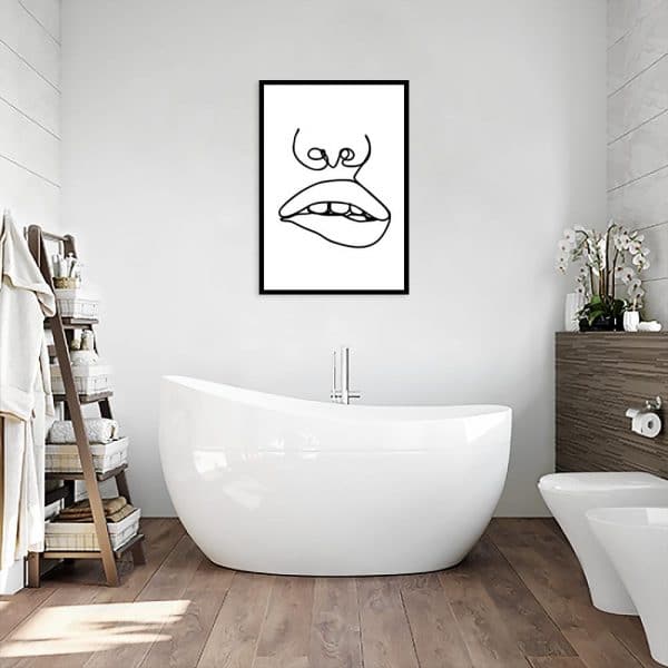 plakat minimalistyczny do łazienki