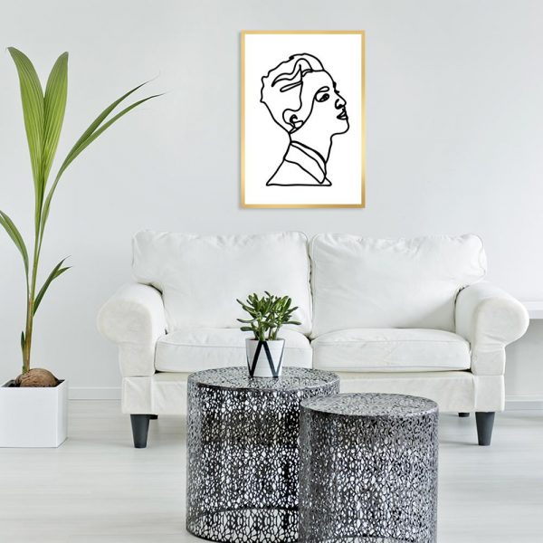 plakat czarno-biały