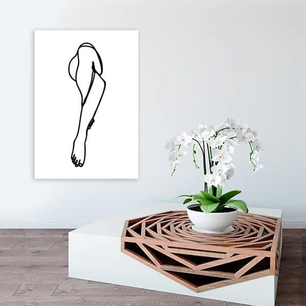 plakat noga na nogę