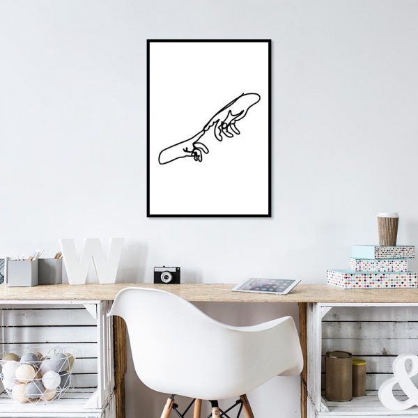 plakat minimalistyczny do biura