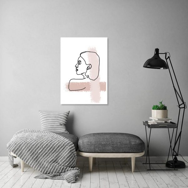 plakat minimalistyczny z kobietą