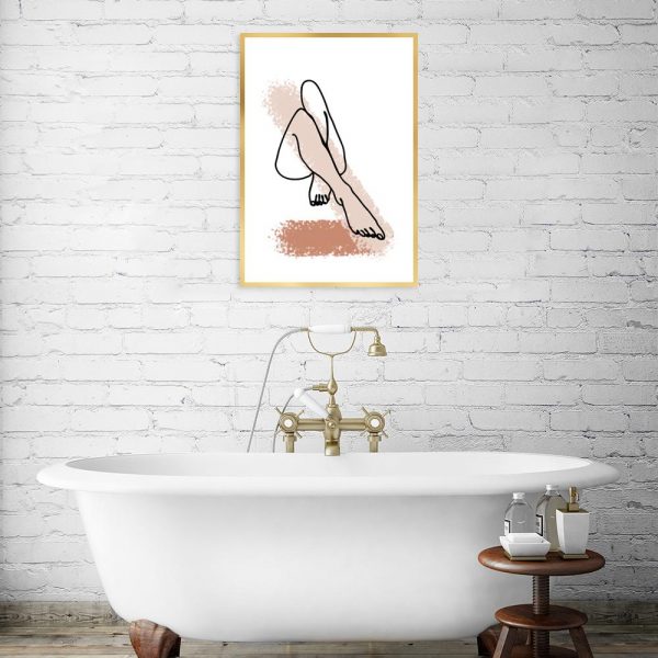plakat artystyczny do łazienki