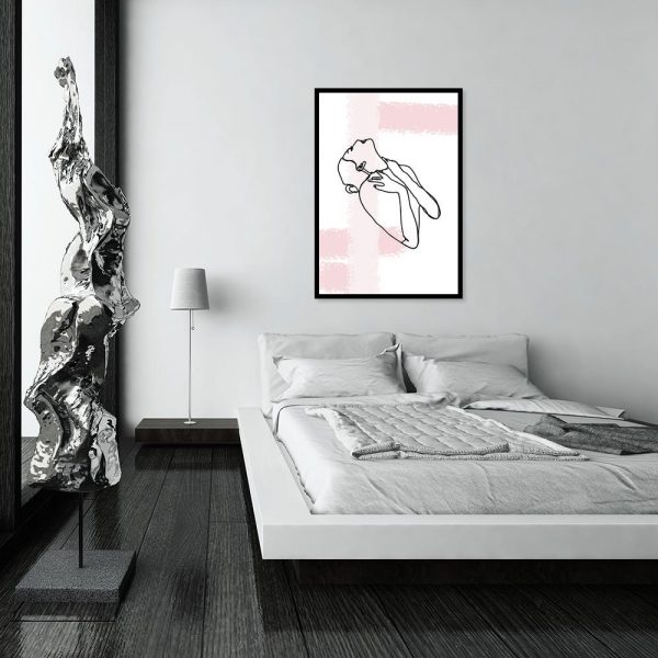 plakat ze szkicem do sypialni