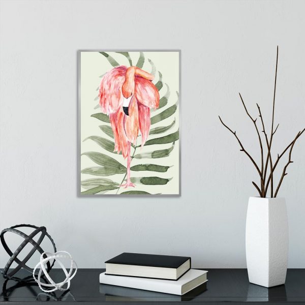 plakat flaming i liść