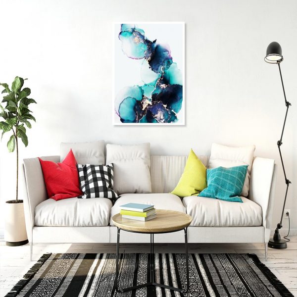 abstrakcyjny plakat do salonu