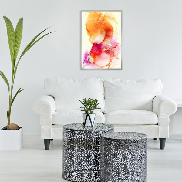 abstrakcyjny plakat plamy