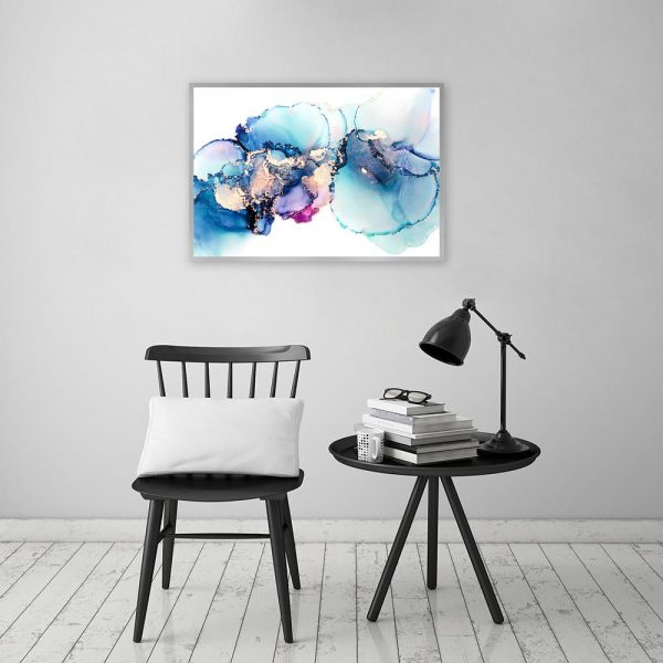 plakat z abstrakcyjnym motywem