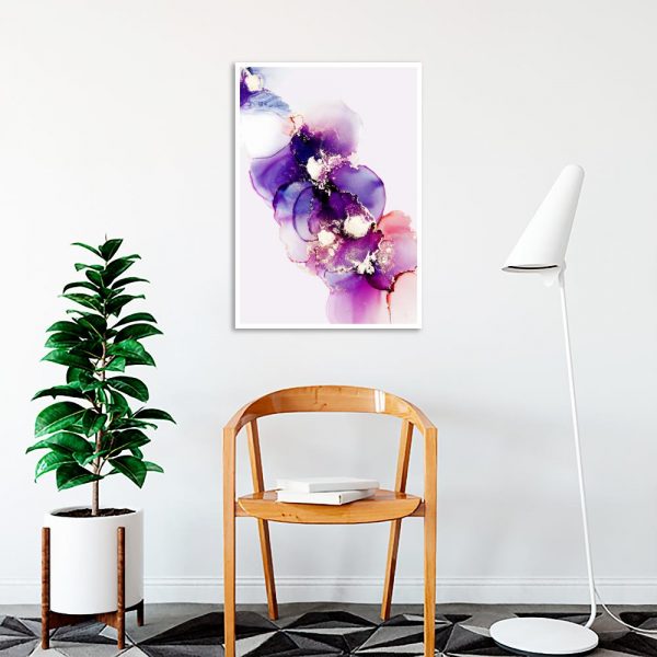 plakat z wzorem abstrakcyjnych plam