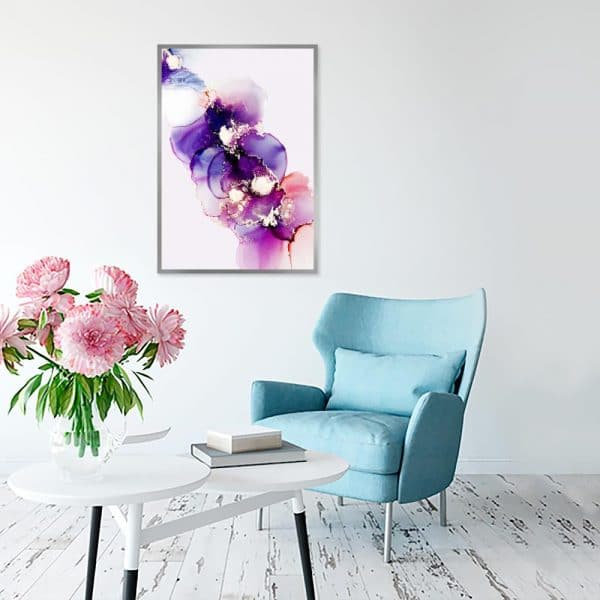 akwarelowe plamy na plakacie