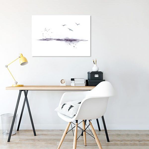 plakat z krajobrazem