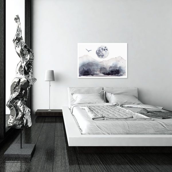 krajobraz górski na plakacie