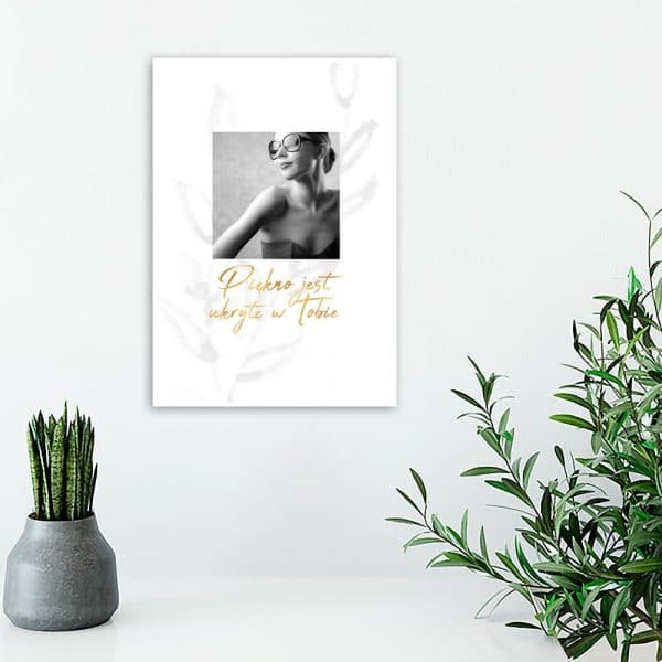 plakat z motywacyjnym napisem