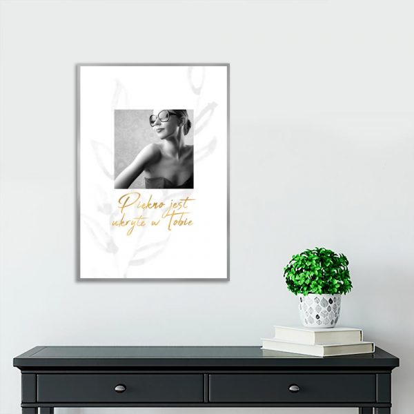 plakat z motywacyjną sentencją