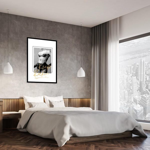 plakat do sypialni