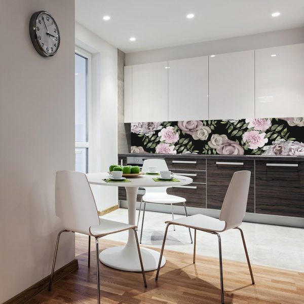 tapeta kuchenna w kwiaty