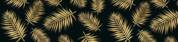 fototapeta kuchenna żółte liście palmy