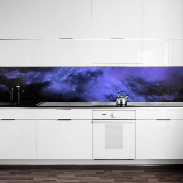 fototapeta kuchenna z galaktycznym wzorem