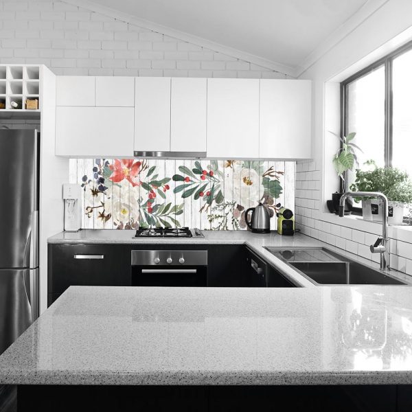 fototapeta do kuchni kwiaty