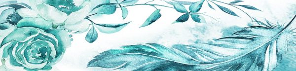 fototapeta nad blat turkusowa