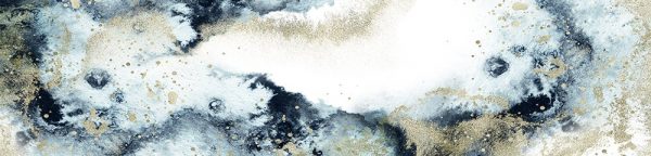 fototapeta kuchenna granatowe akwarele