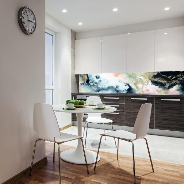 fototapeta kuchenna granatowa ze wzorem