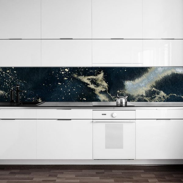 abstrakcyjna fototapeta nad blat