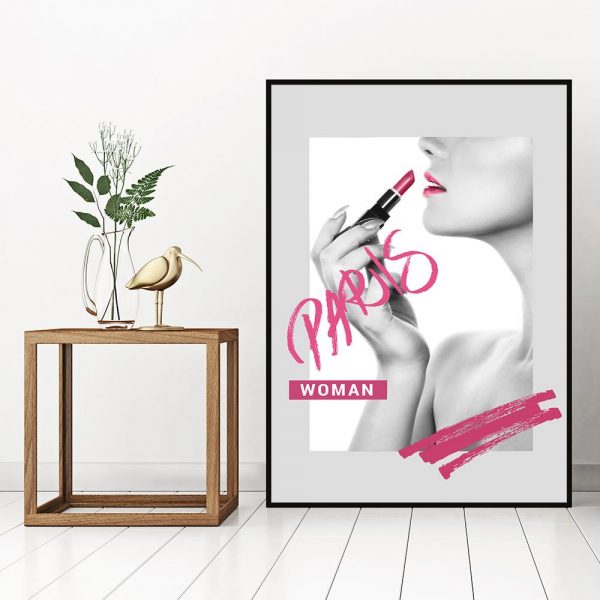 plakat z kobiecym motywem