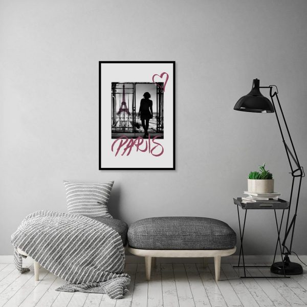 plakat z motywem Paryża