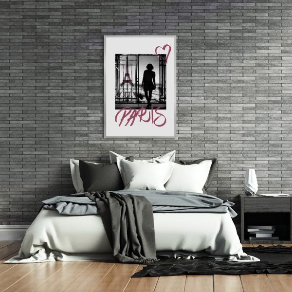 plakat z widokiem na Paryż