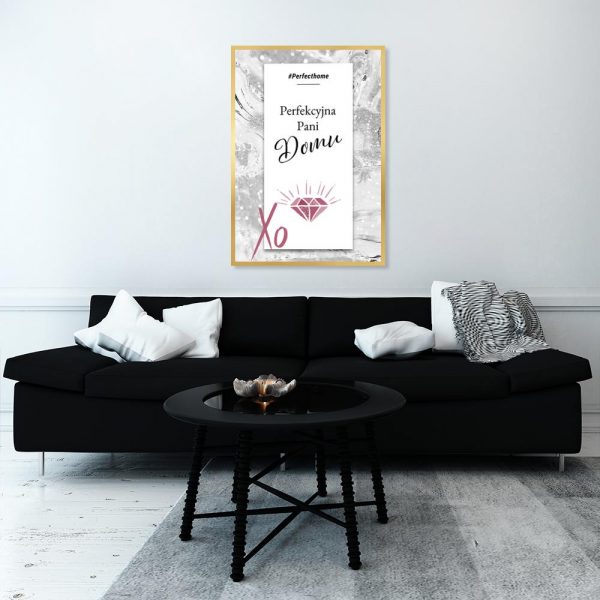 plakat napisy i diament