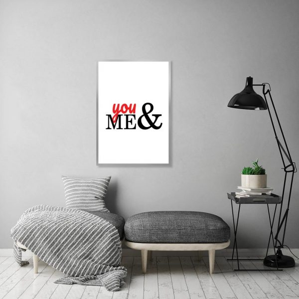 plakat czerwono-czarny