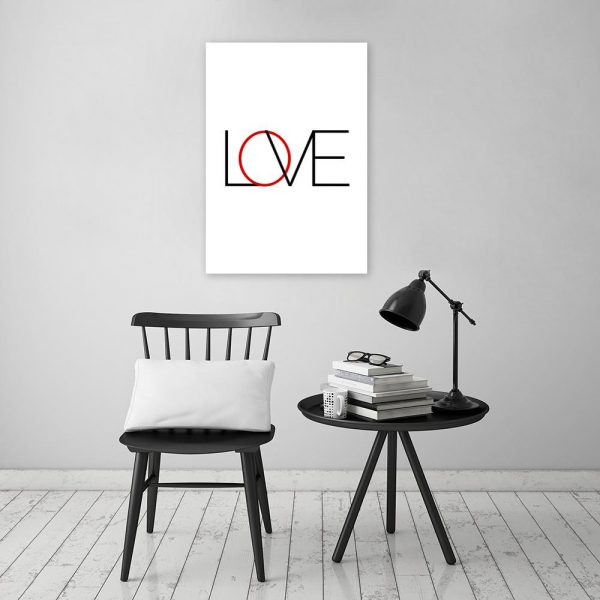 minimalistyczny plakat z napisem