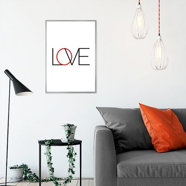 plakat z napisami do salonu