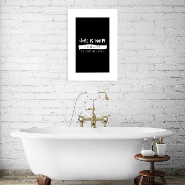 plakat z zabawnym napisem