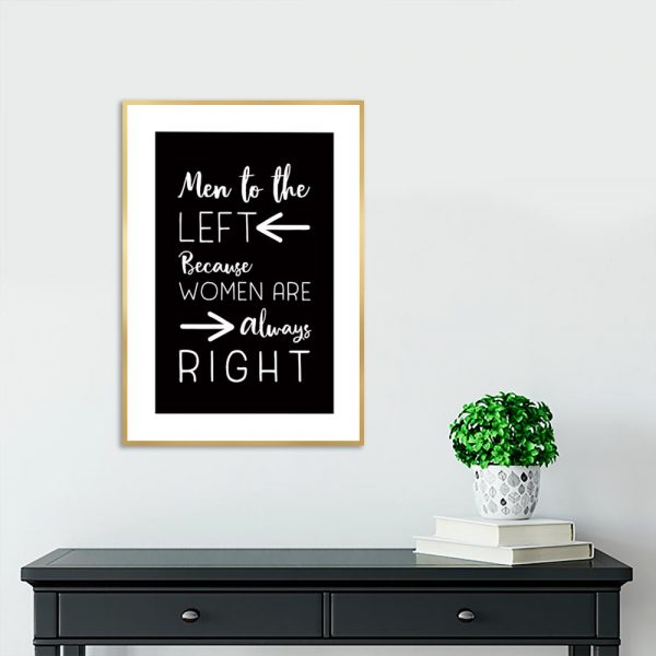 plakat strzałki do łazienek