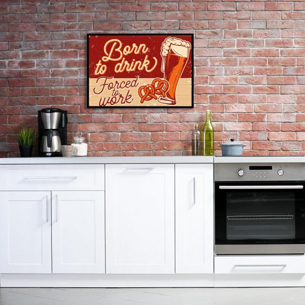 plakat z motywem piwa